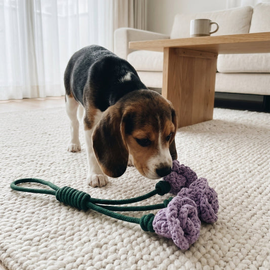 Miss Purple: Daylily Snuffle Tug Toy